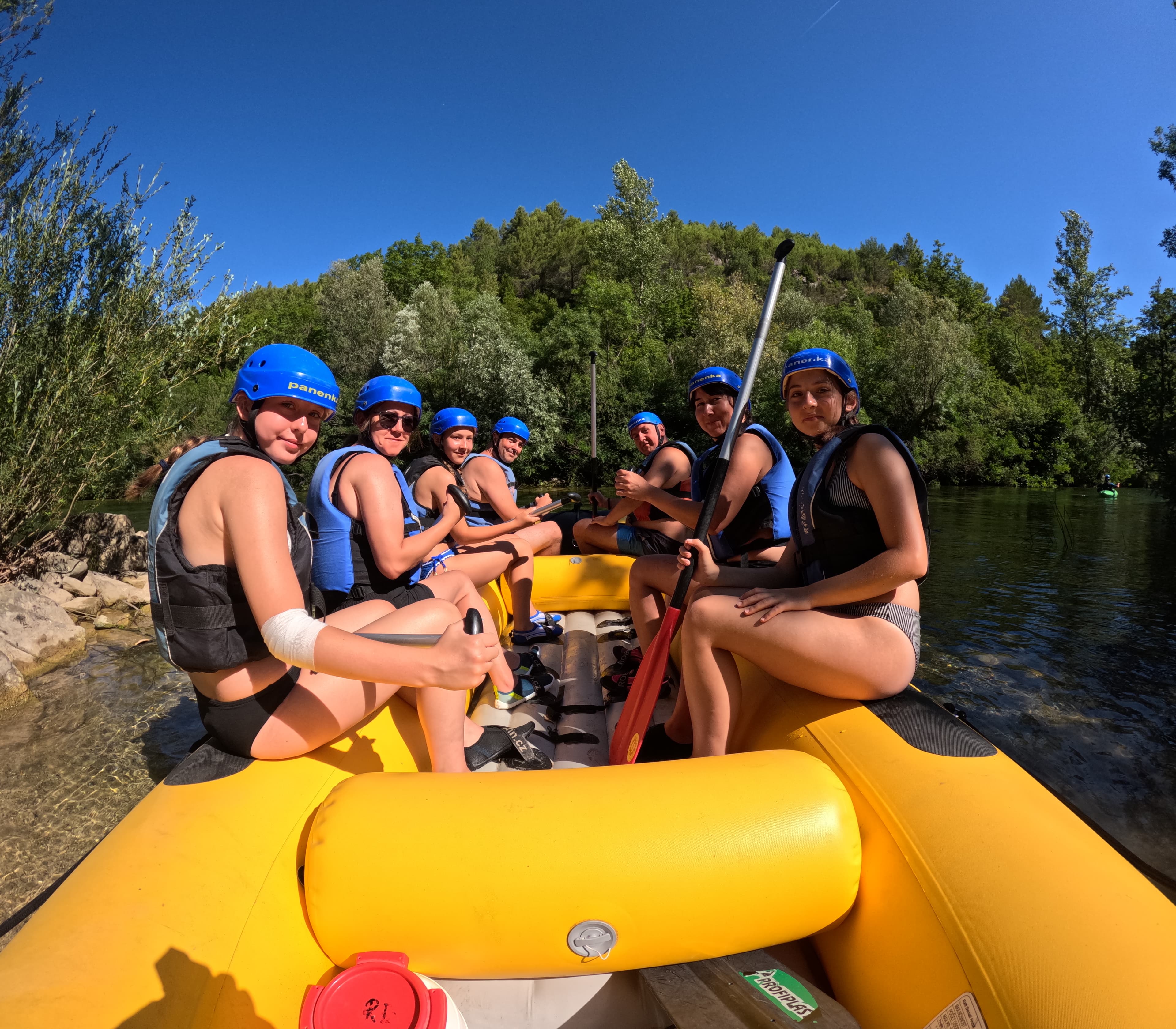 Rafting team on the Cetina